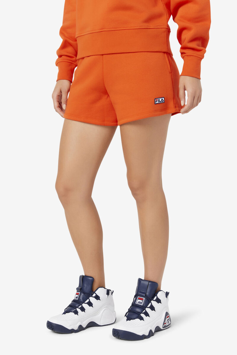 Fila Diara High Rise Short Orange | QUub1sJqdo4