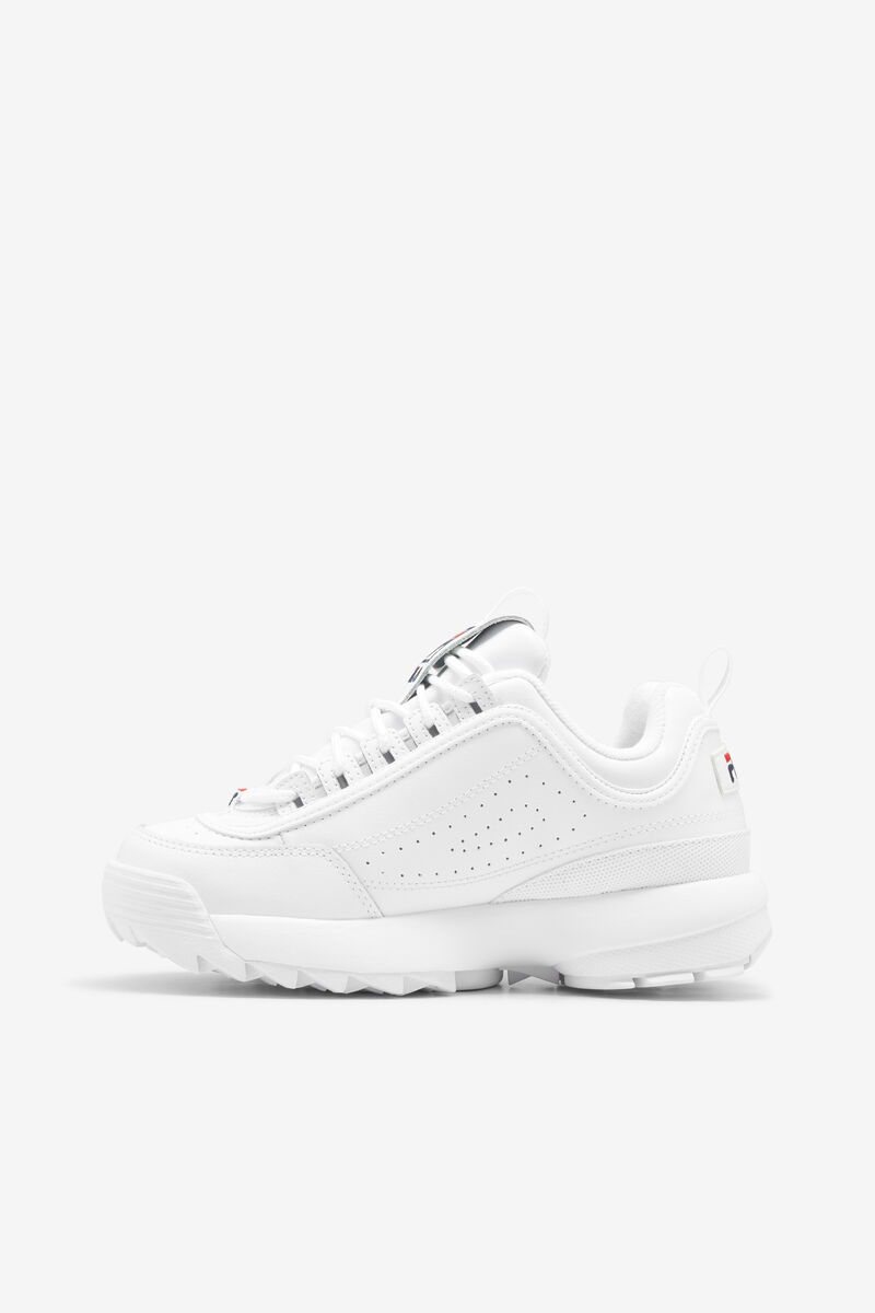 Fila Disruptor 2 Chunky White Sneakers | Fila White / Navy / Red | PSWF1TGFs3G