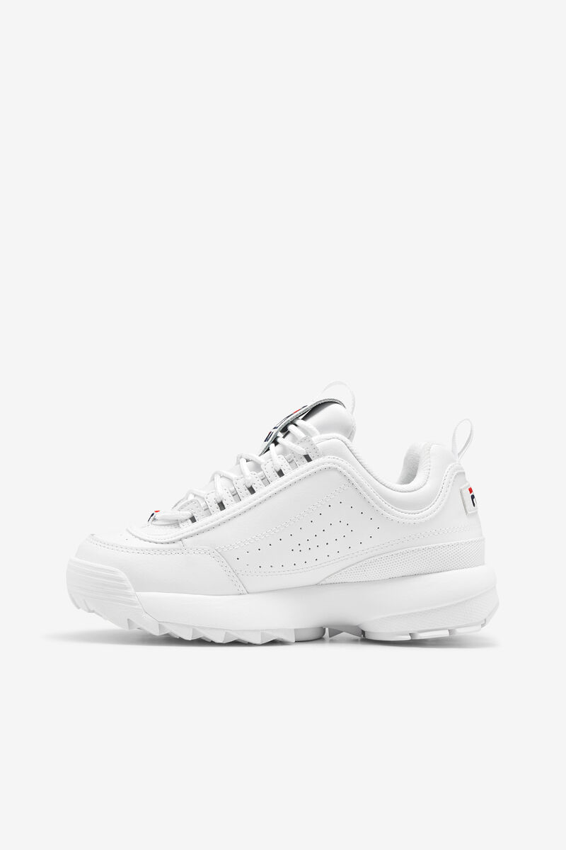 Fila Disruptor 2 Chunky White Sneakers | Fila White / Navy / Red | PSWF1TGFs3G