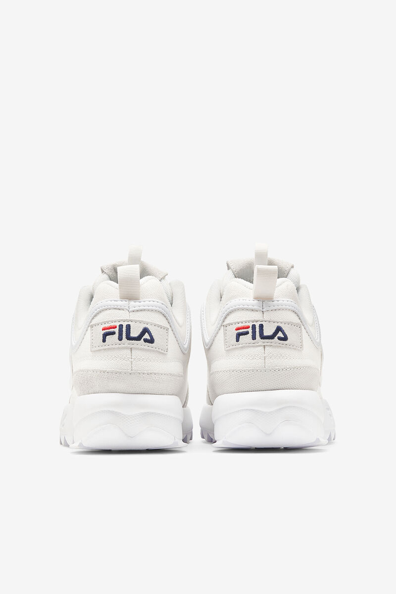 Fila Disruptor 2 Lab Premium White Chunky Sneakers | Fila White / White / Navy | VFeZvNZtJxI