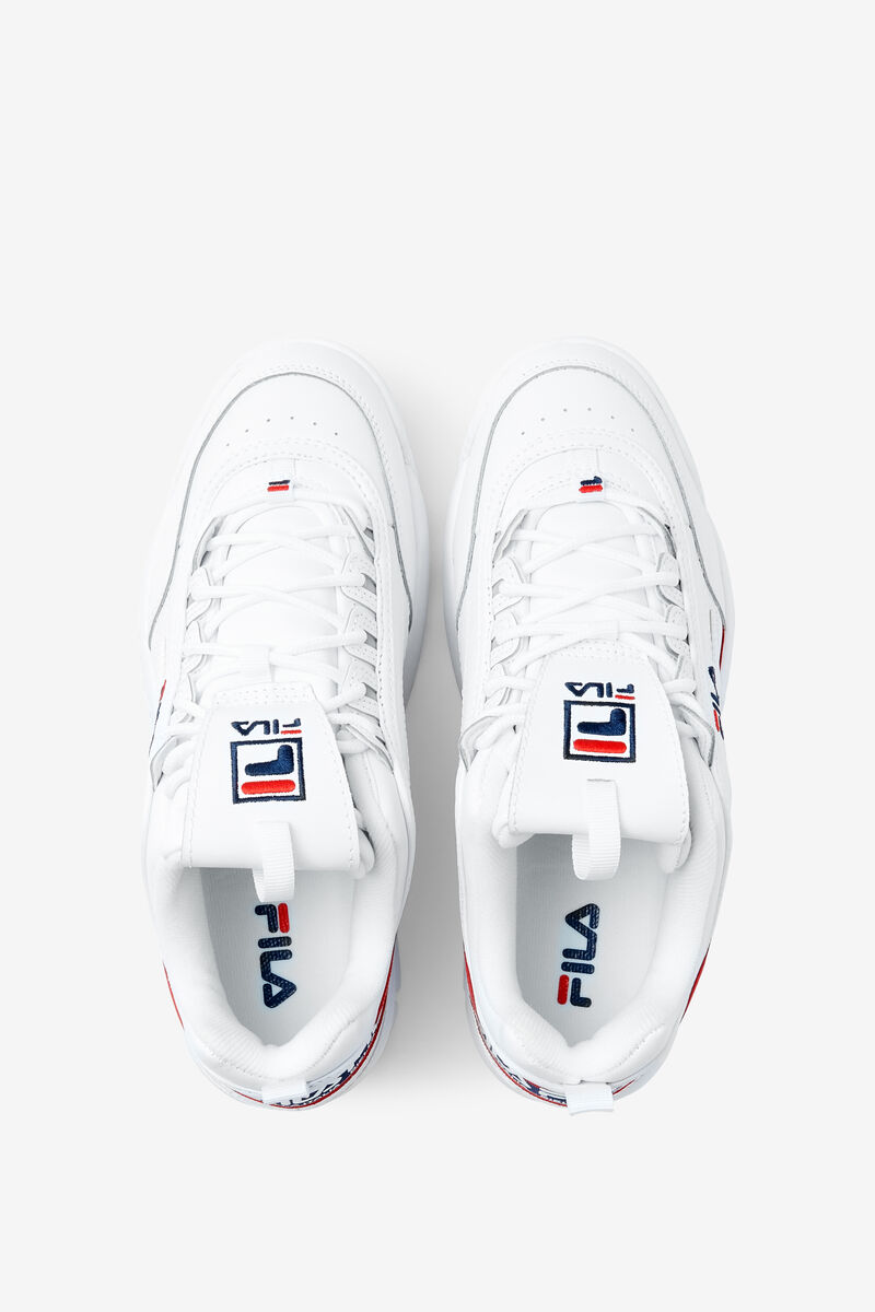 Fila Disruptor 2 Premium Logo Tape White / Navy / Red | tSKyFh6cWgl