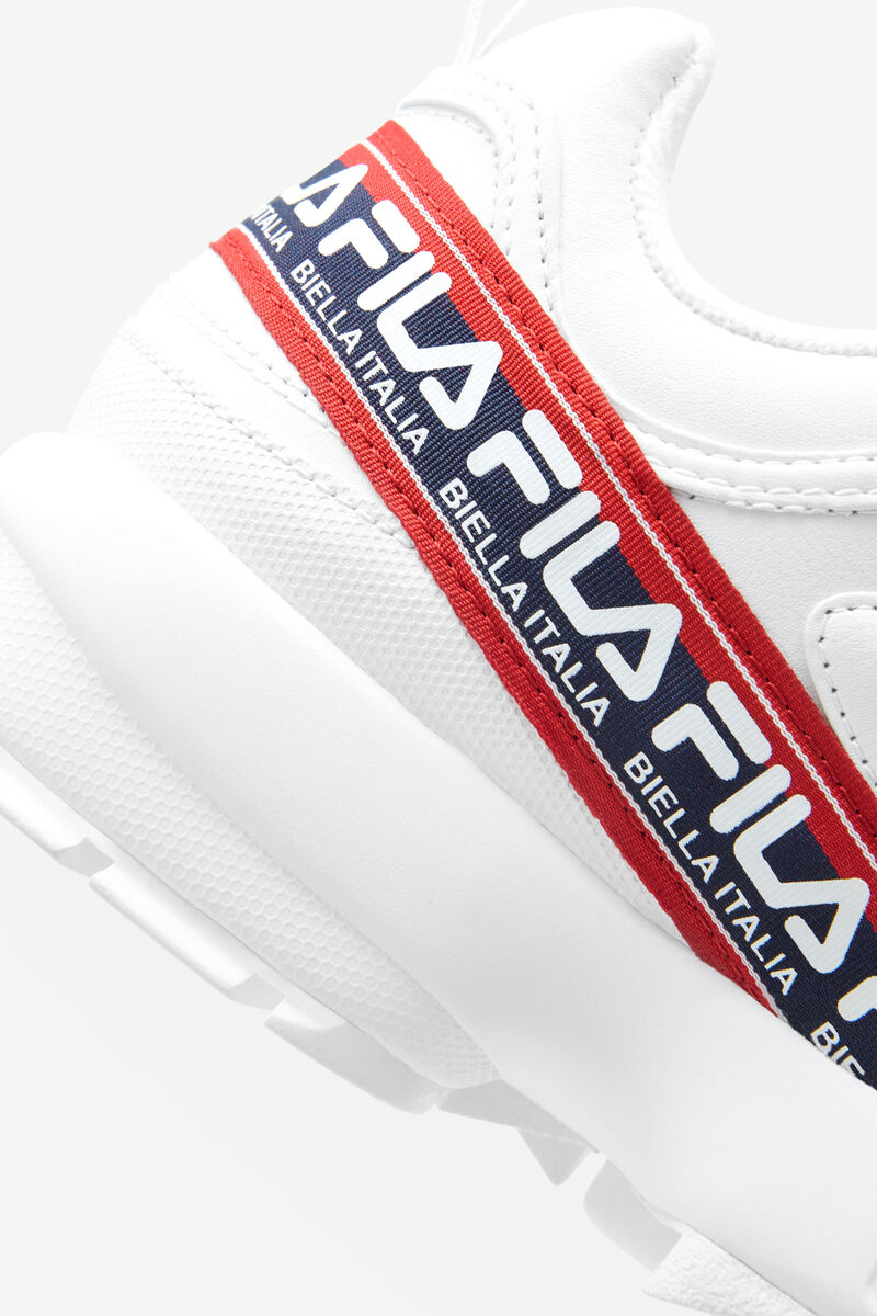 Fila Disruptor 2 Premium Logo Tape White / Navy / Red | tSKyFh6cWgl