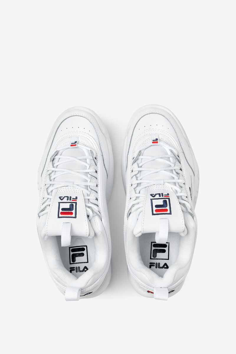 Fila Disruptor 2 Premium White / Navy / Red | XMbJeqqTiV6