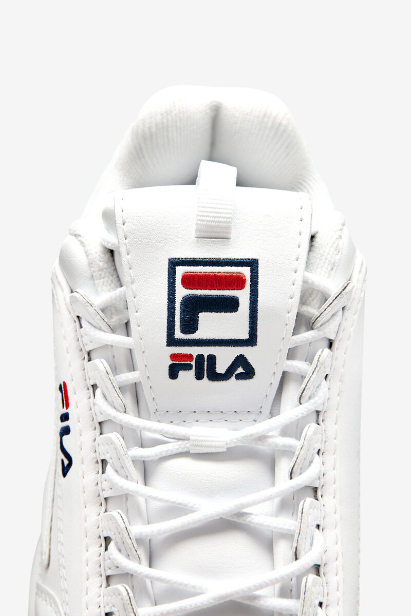 Fila Disruptor 2 Premium White / Navy / Red | XMbJeqqTiV6