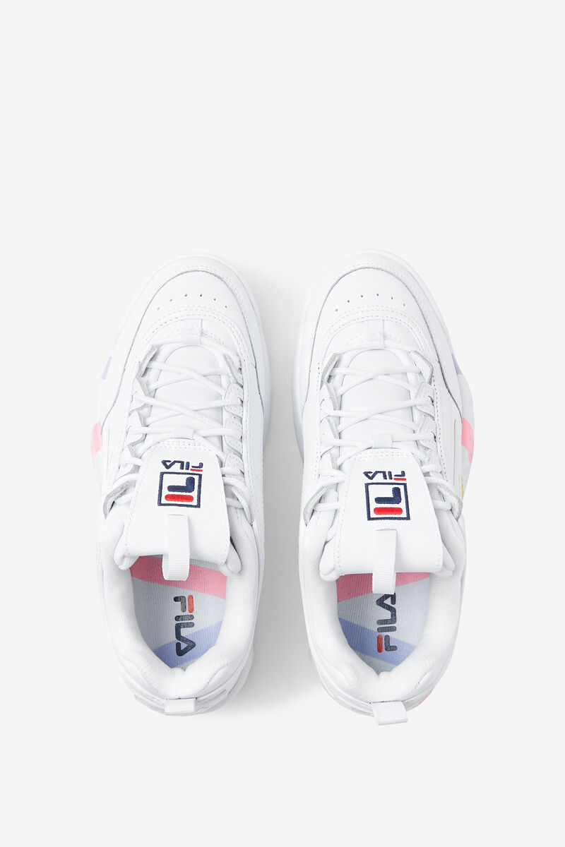 Fila Disruptor 2 Stripe Midsole White / Blue | YWHyxgMqc7J