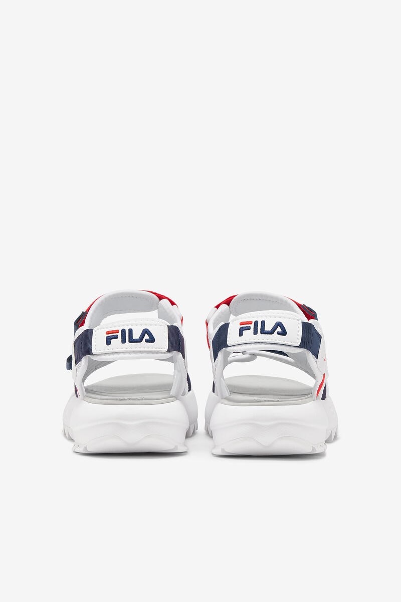 Fila Disruptor Sandal White / Navy / Red | 9FZnbiUSUKP