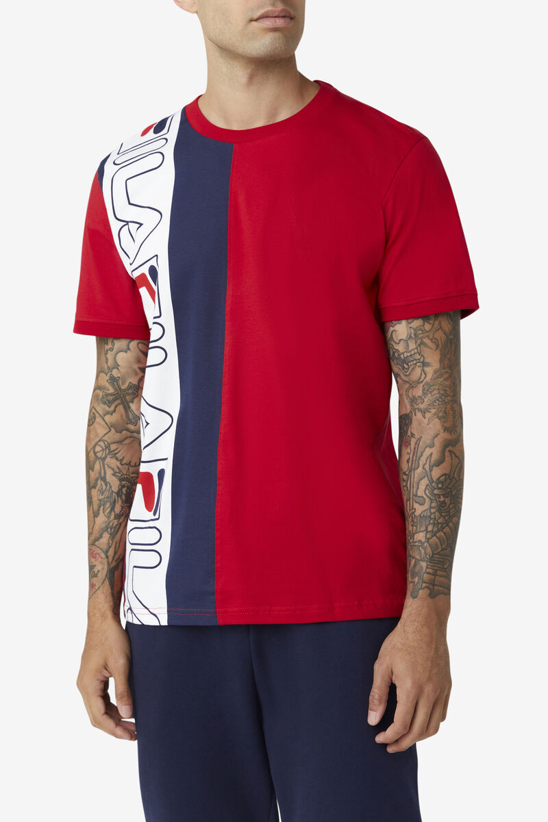 Fila Dixon Red / Navy / White | bjqCphBIvxu