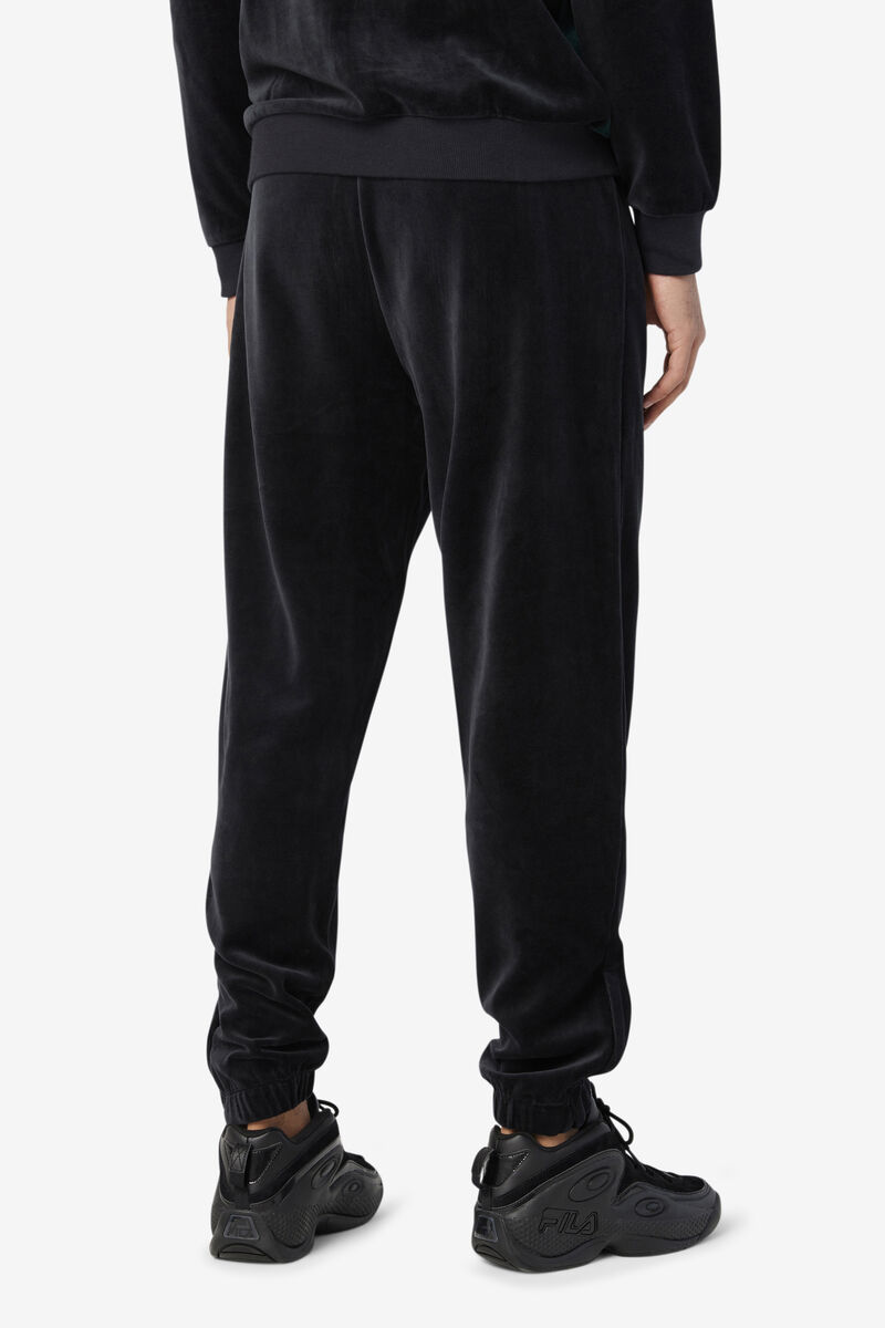 Fila Dortmund Velour Jogger Black | CnYtzMlOxuP