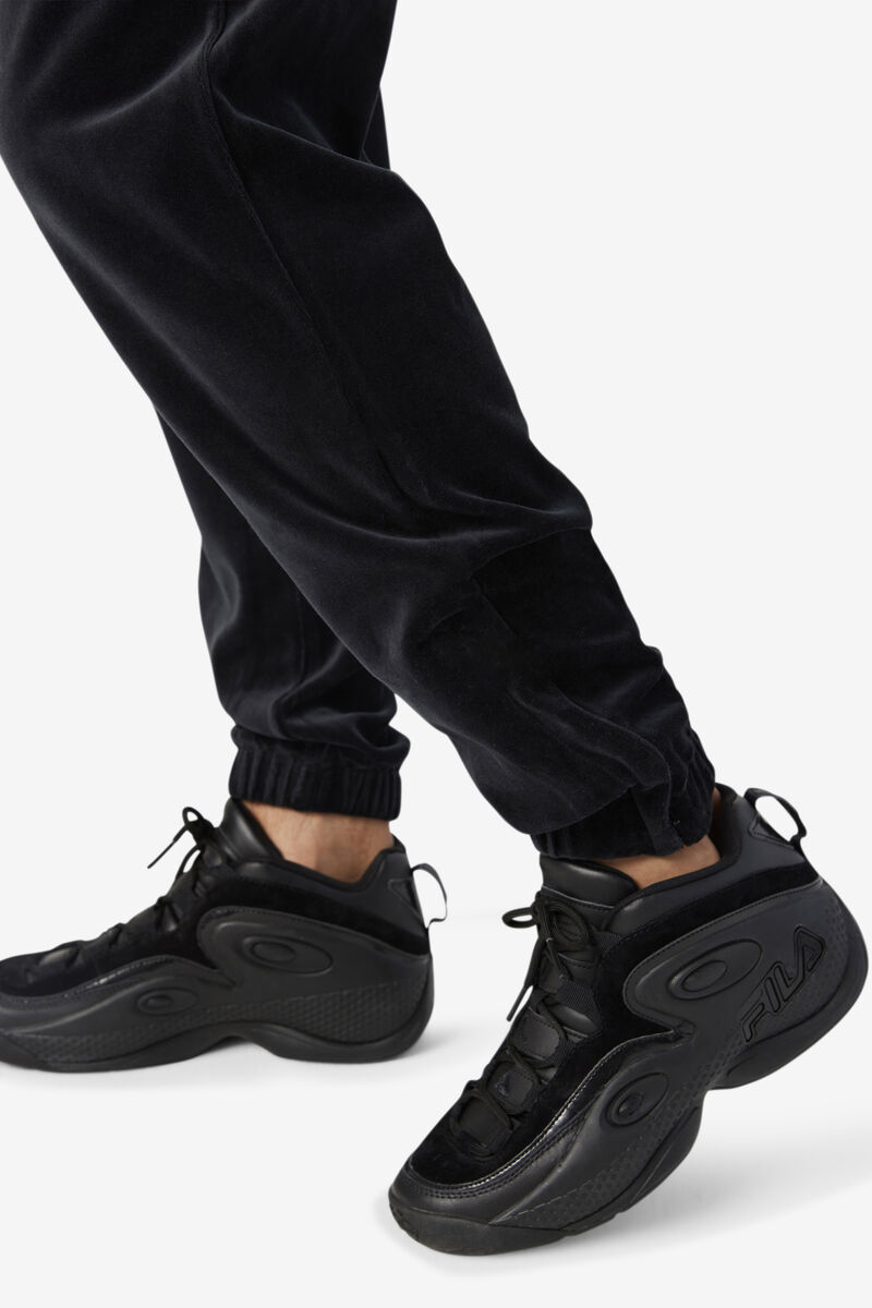 Fila Dortmund Velour Jogger Black | CnYtzMlOxuP