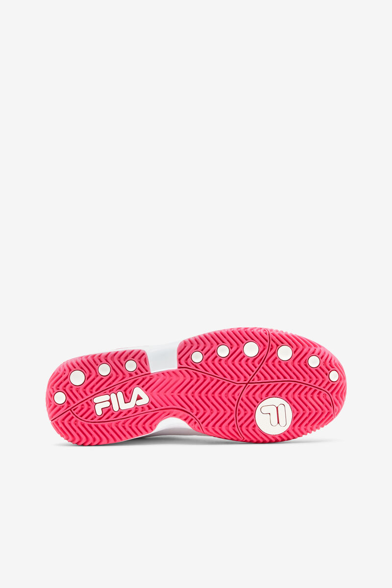 Fila Double Bounce White / Pink / Metal Silver | 6zaHk5wxskF