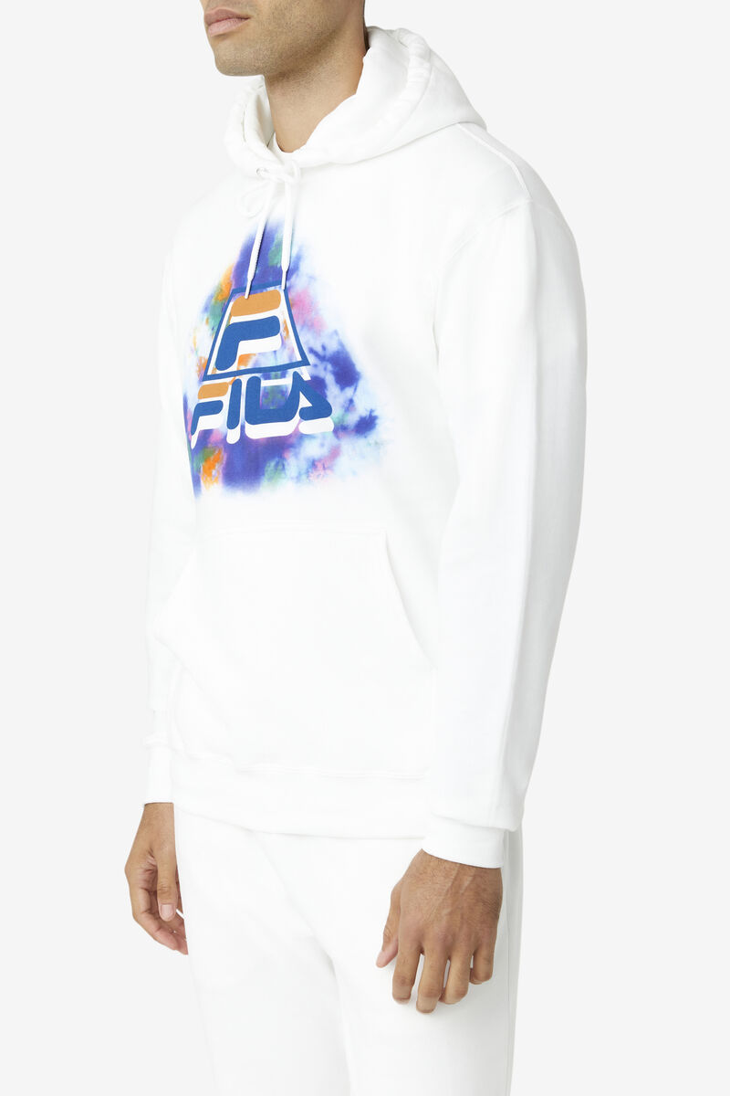 Fila Dracen Tie Dye Hoodie White | n6wgJq7cloK