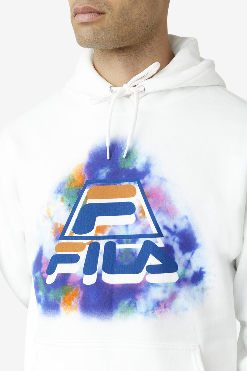 Fila Dracen Tie Dye Hoodie White | n6wgJq7cloK