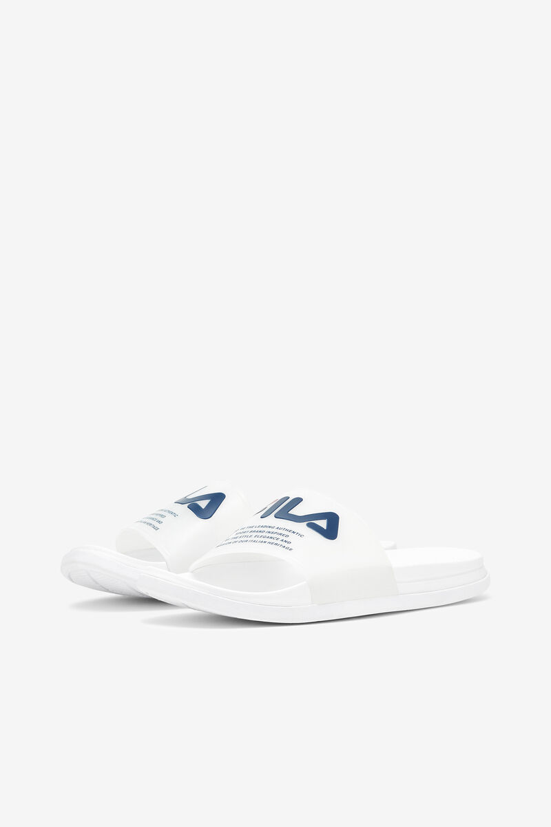 Fila Drifter Luxe Clear White / Navy / Red | rw8jz3MnkxN