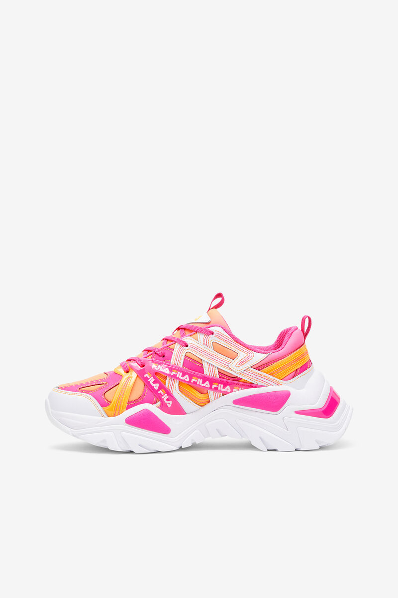 Fila Electrove 2 Stitch White / Pink / Orange | LIUOy47CpKY