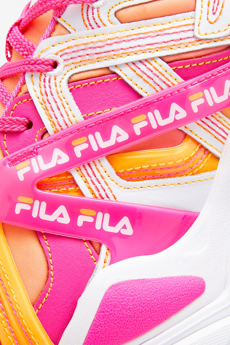 Fila Electrove 2 Stitch White / Pink / Orange | LIUOy47CpKY