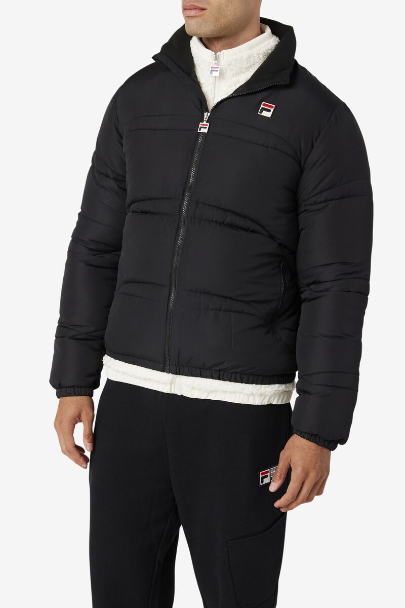 Fila Elias Puffer Jacket Black | 1EqMX8W4RGJ