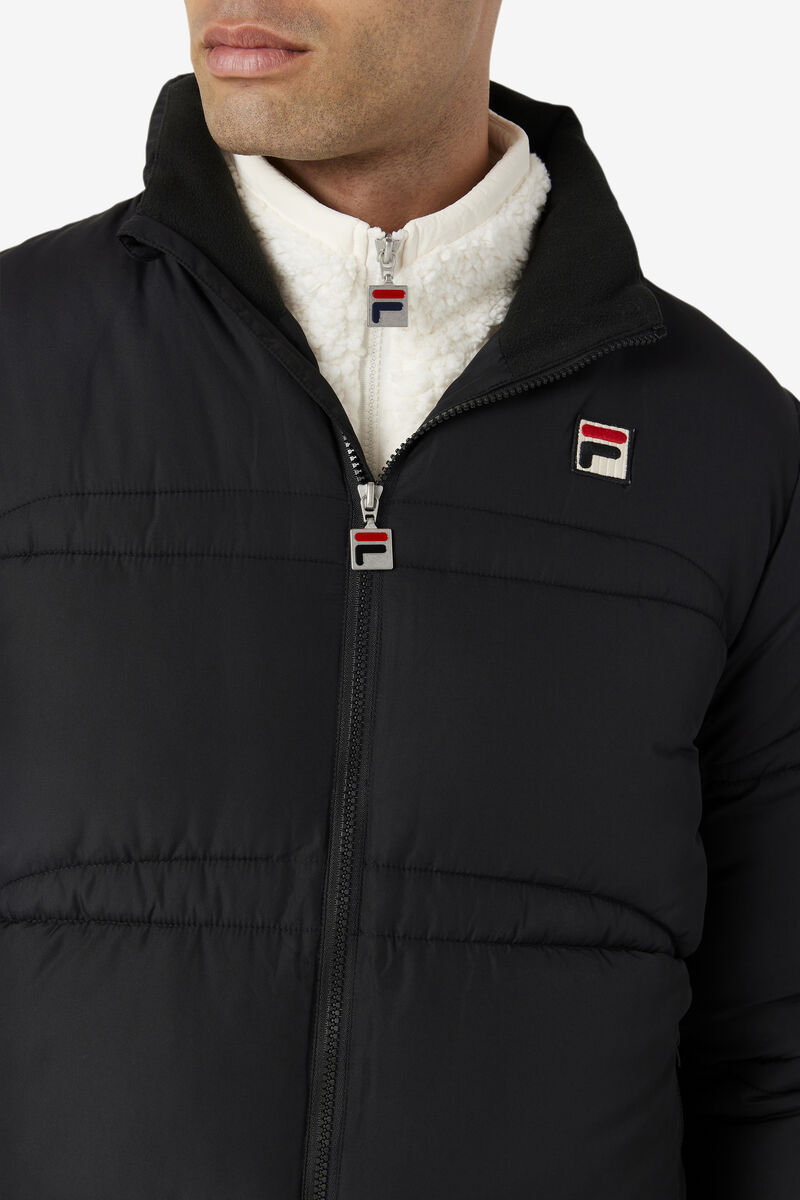 Fila Elias Puffer Jacket Black | 1EqMX8W4RGJ