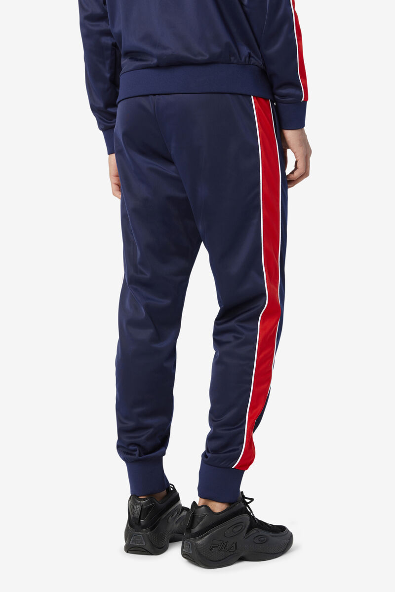 Fila Elijah Track Pant Navy / Red / White | ZTLDsu4OoJW