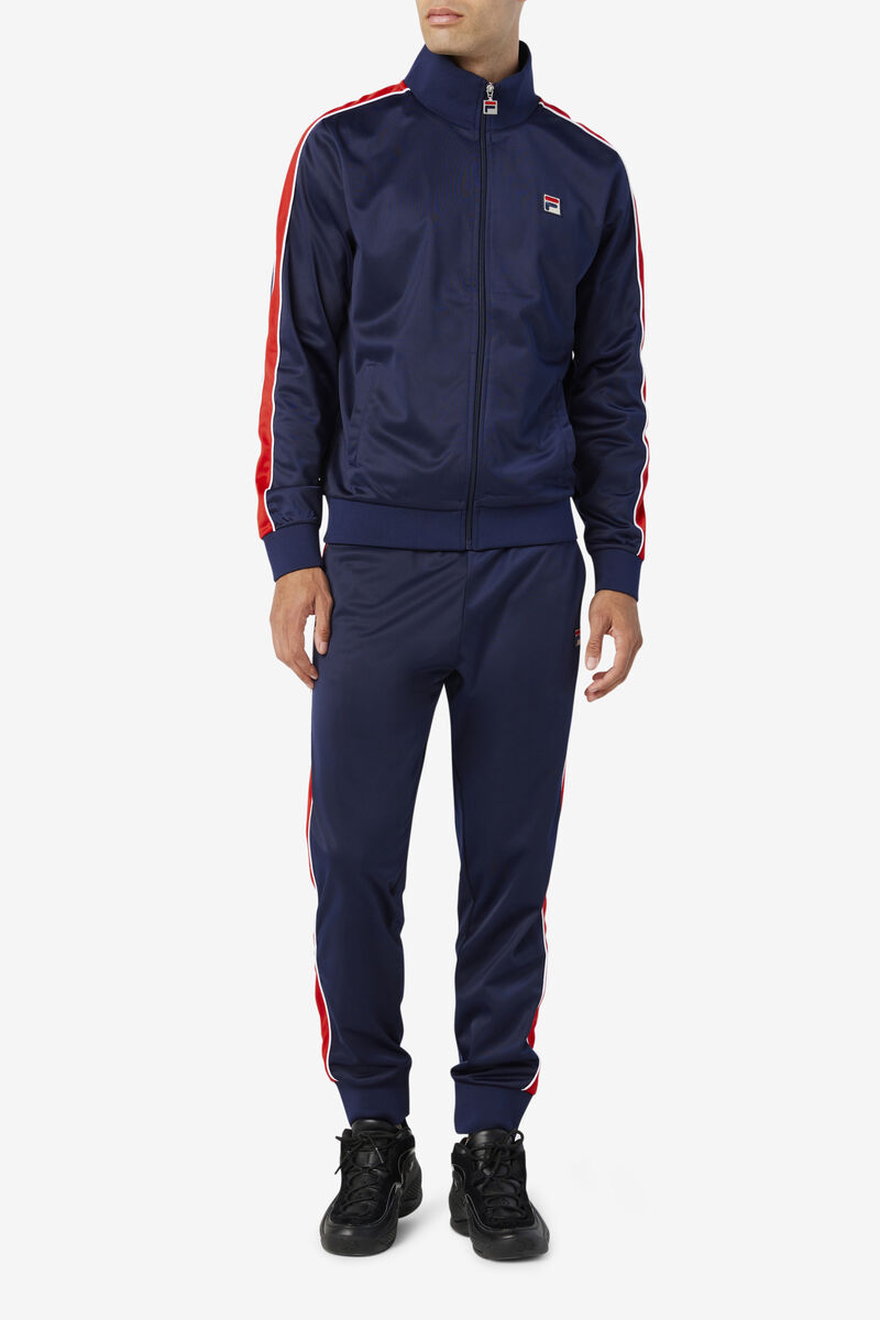 Fila Elijah Track Pant Navy / Red / White | ZTLDsu4OoJW