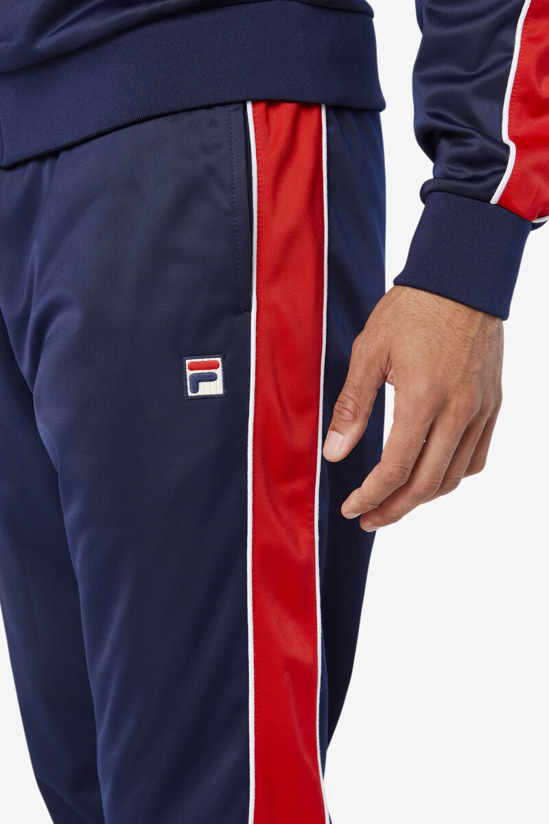 Fila Elijah Track Pant Navy / Red / White | ZTLDsu4OoJW