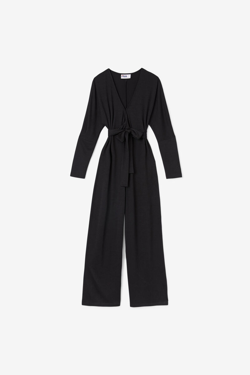 Fila Everleigh Jumpsuit Black | P6P7rAjniD4