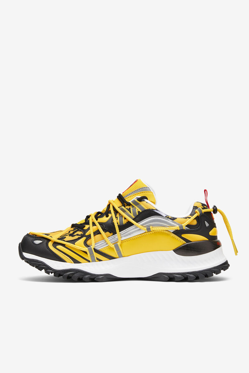 Fila Expeditioner Yellow & Black Chunky Trainer Shoes | Fila Lemon / Black / White | cA7QOGLbo28