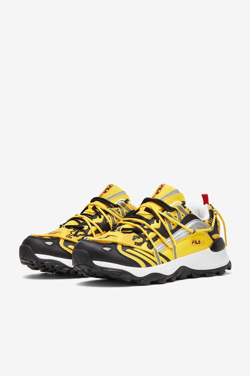 Fila Expeditioner Yellow & Black Chunky Trainer Shoes | Fila Lemon / Black / White | cA7QOGLbo28