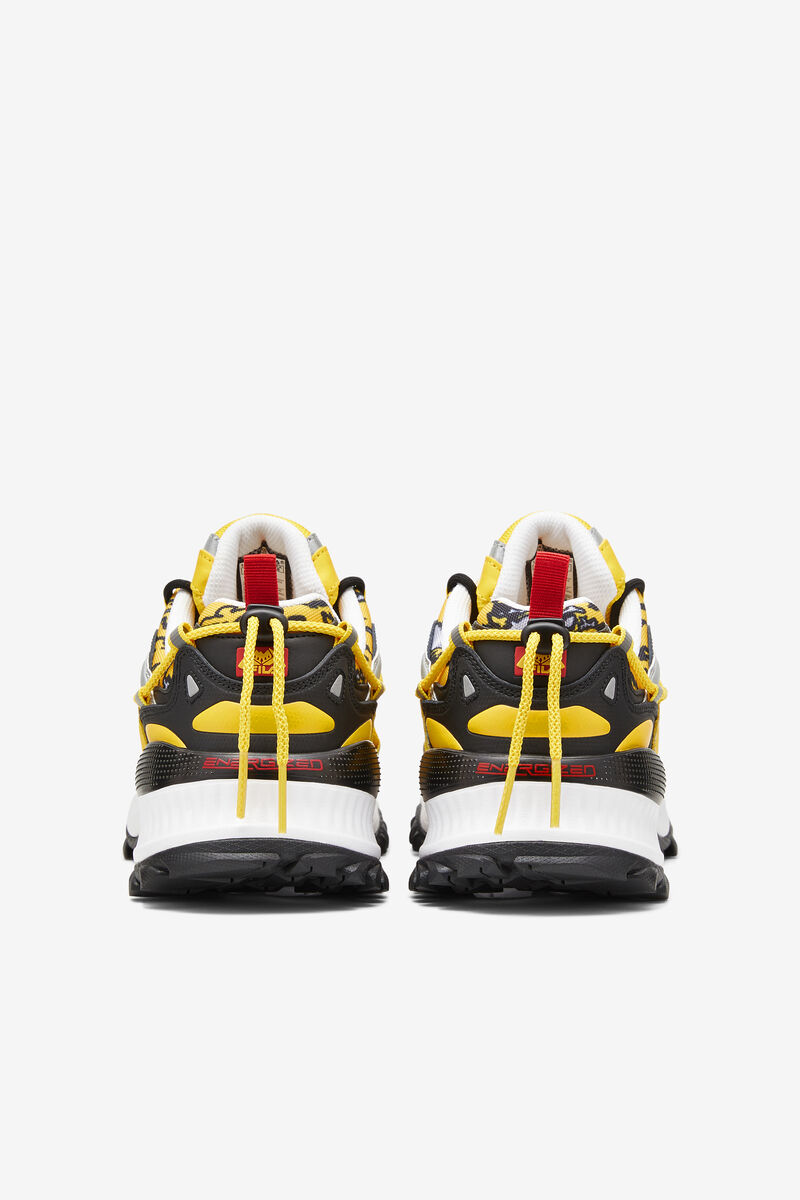 Fila Expeditioner Yellow & Black Chunky Trainer Shoes | Fila Lemon / Black / White | cA7QOGLbo28