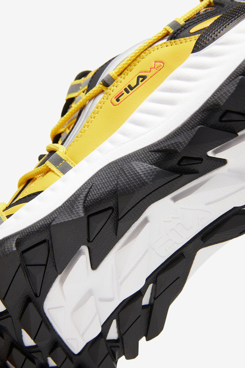 Fila Expeditioner Yellow & Black Chunky Trainer Shoes | Fila Lemon / Black / White | cA7QOGLbo28