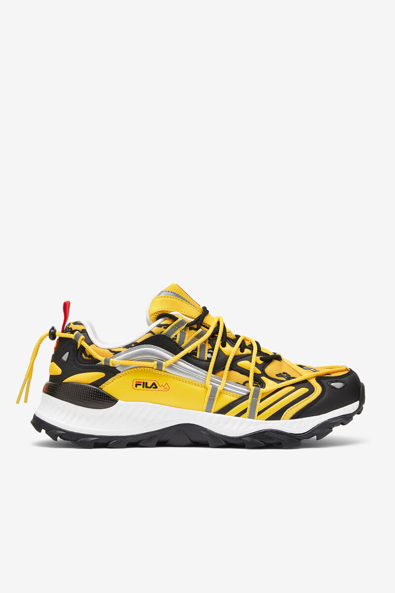 Fila Expeditioner Yellow & Black Chunky Trainer Shoes | Fila Lemon / Black / White | cA7QOGLbo28