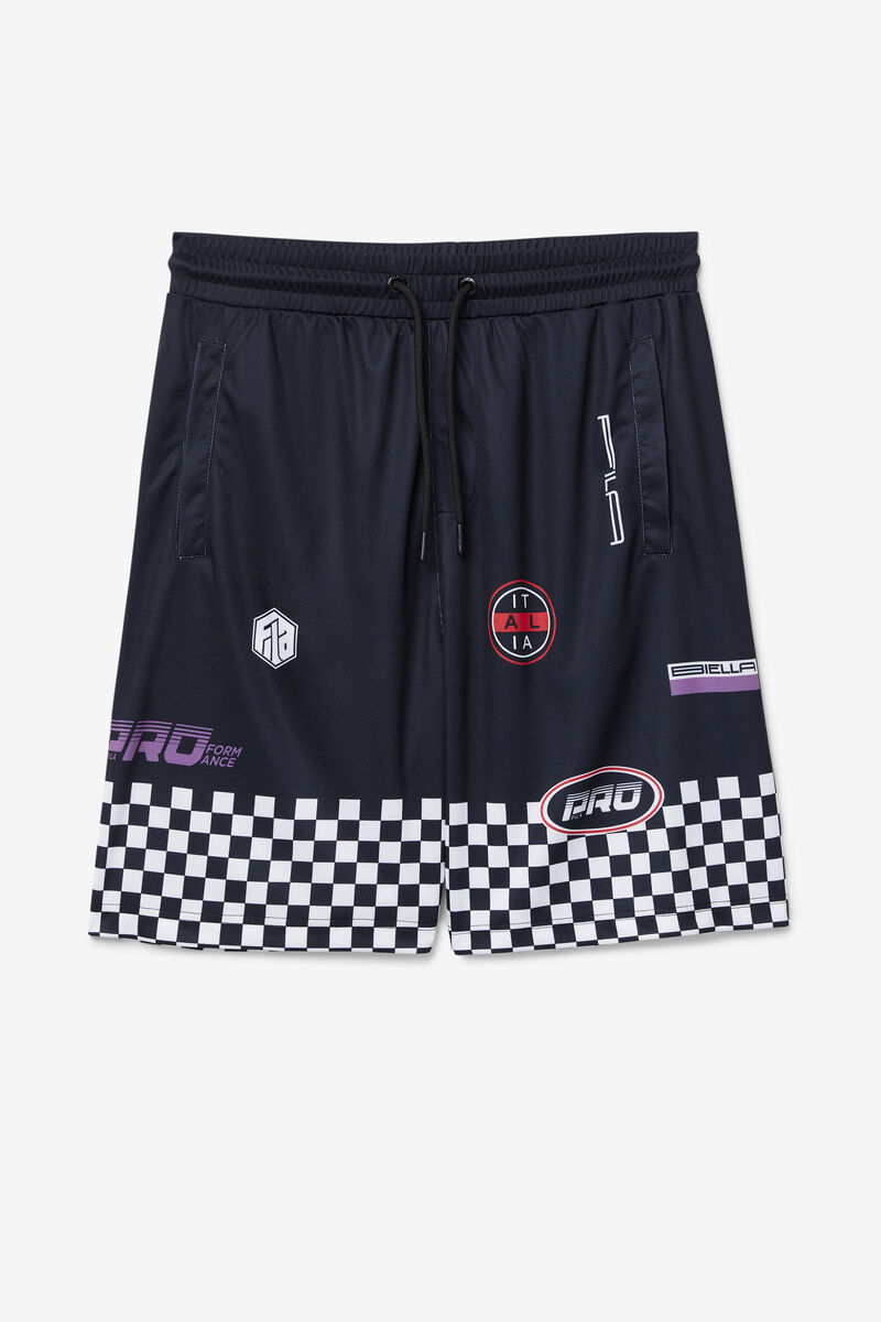 Fila Exzone Checkered Shorts Black | 3V2WksIdmxu