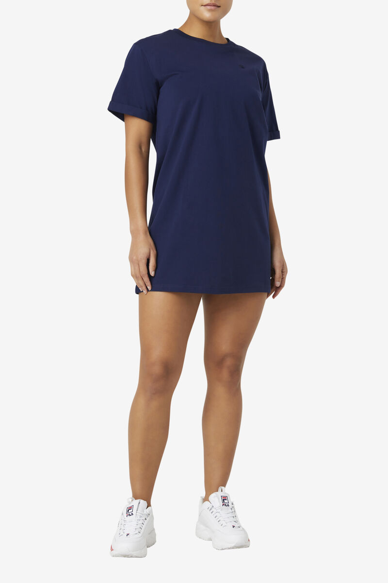 Fila Fauna T-shirt Dress Navy | SnONywNMB2N