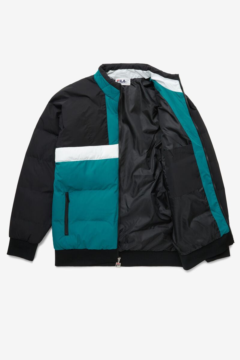 Fila Fausto Ski Jacket Black / Blue / White | NZQVJ11rLex