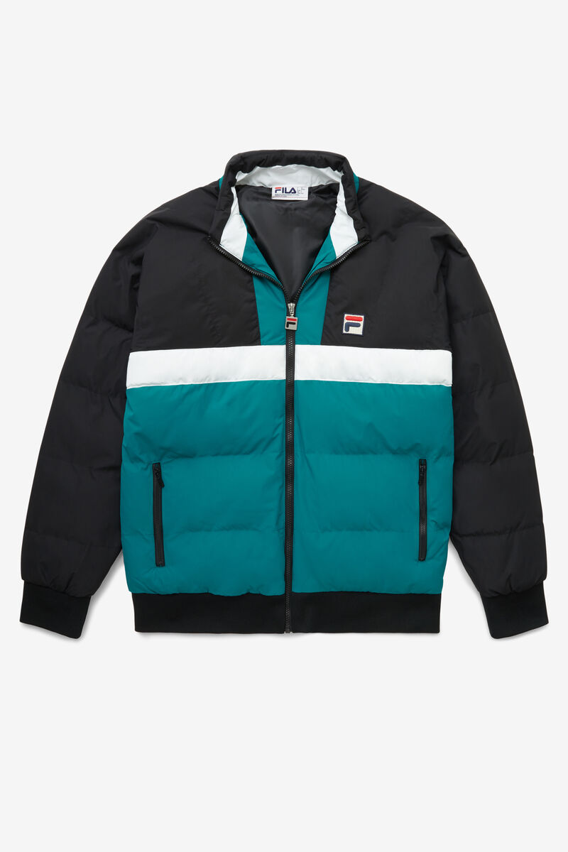 Fila Fausto Ski Jacket Black / Blue / White | NZQVJ11rLex