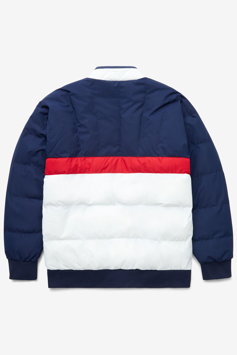 Fila Fausto Ski Jacket Navy / Red / White | VNQeN1puBJ4