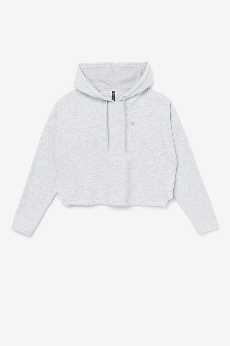 Fila Fi-lux Cropped Hoodie Grey | BEQqHKkuNq4