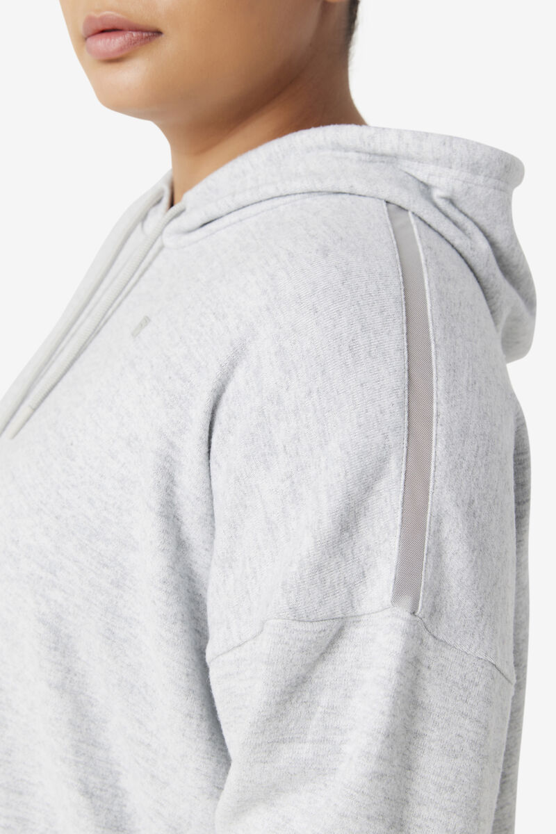 Fila Fi-lux Cropped Hoodie Light Grey | ssWHwRewW8x