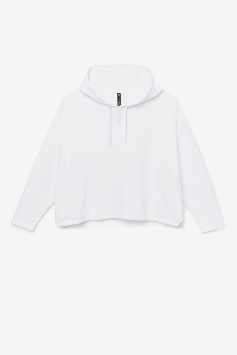 Fila Fi-lux Cropped Hoodie White | NtsCKrpIOBc