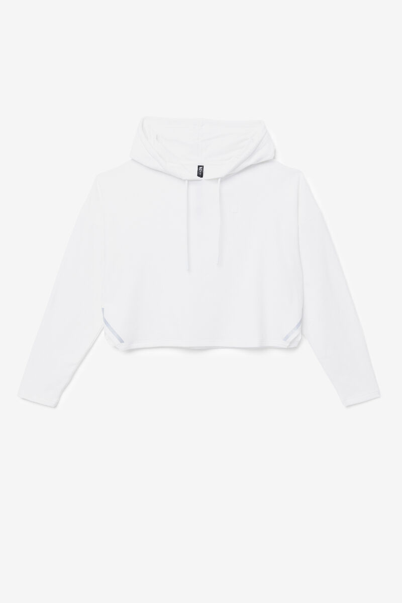 Fila Fi-lux Cropped Hoodie White | ocU66OIOUam