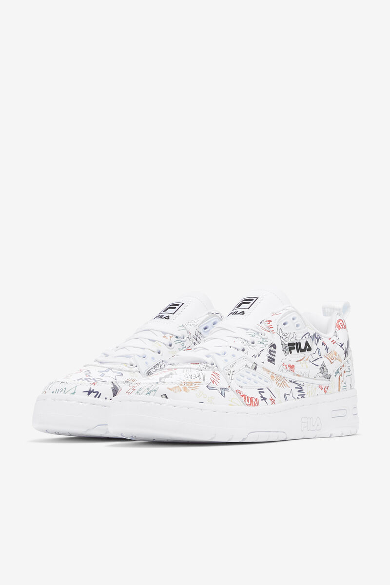 Fila Fila Ace Scribbles Graffiti Shoes | Fila White / Black / Multicolor | 9fOwdMwdU5E