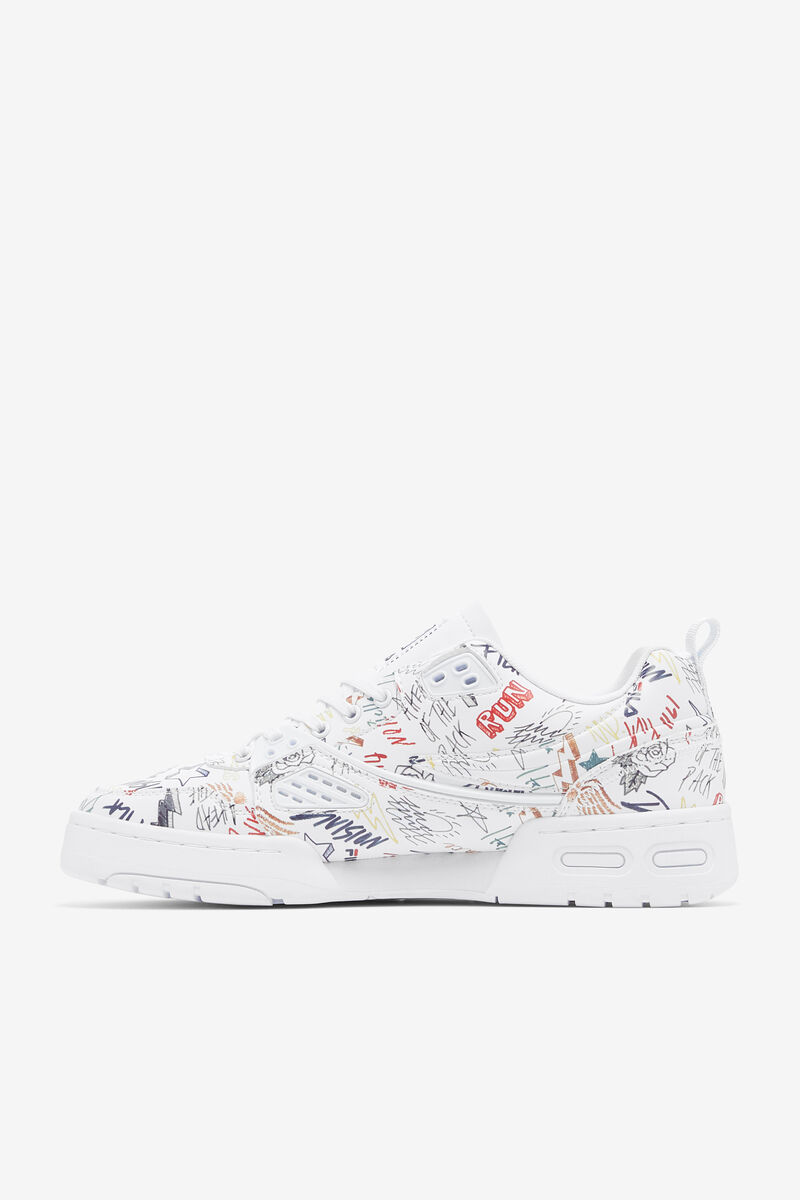 Fila Fila Ace Scribbles Graffiti Shoes | Fila White / Black / Multicolor | 9fOwdMwdU5E