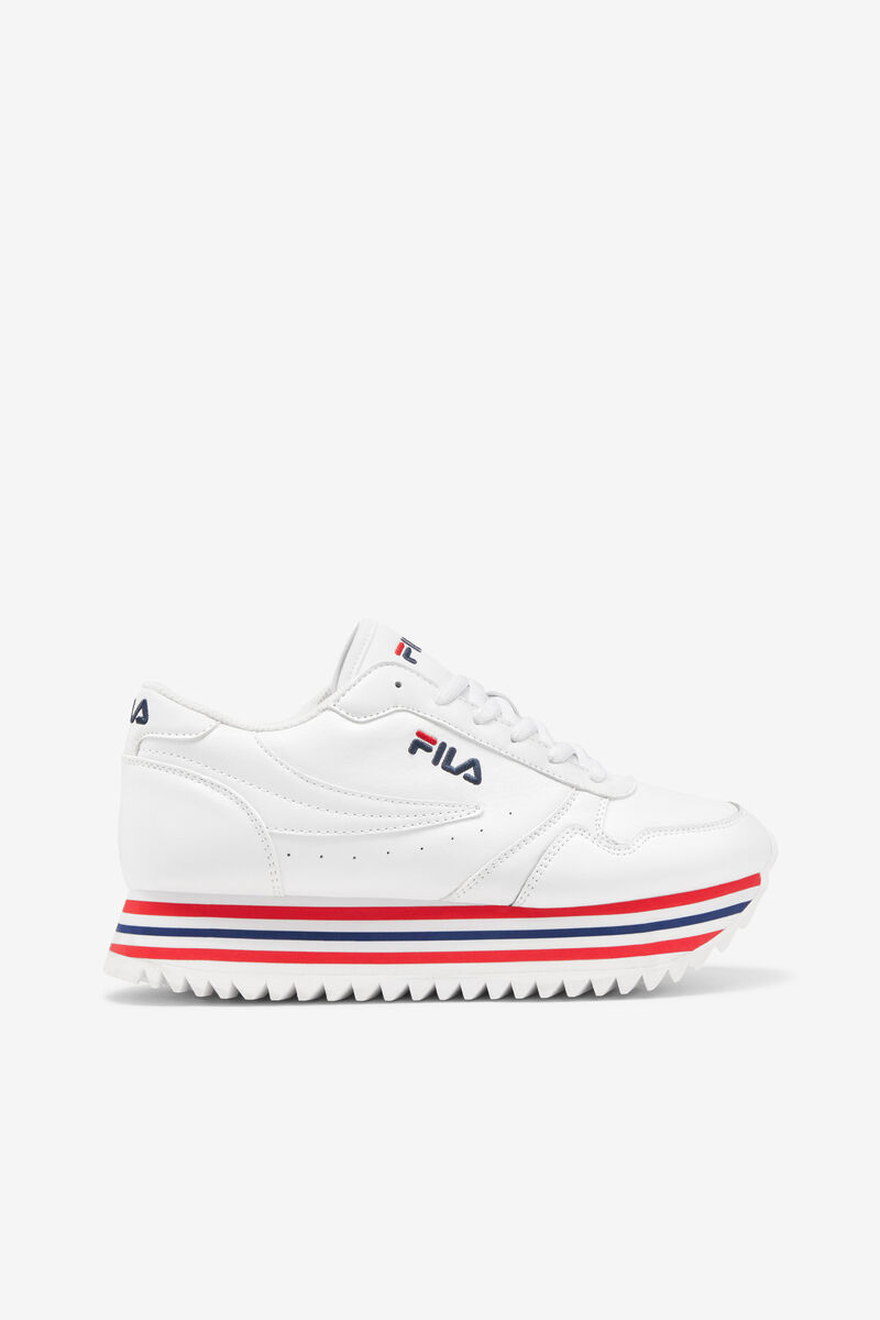 Fila Fila Orbit Stripe White / Navy / Red | WHjFXETAD1S