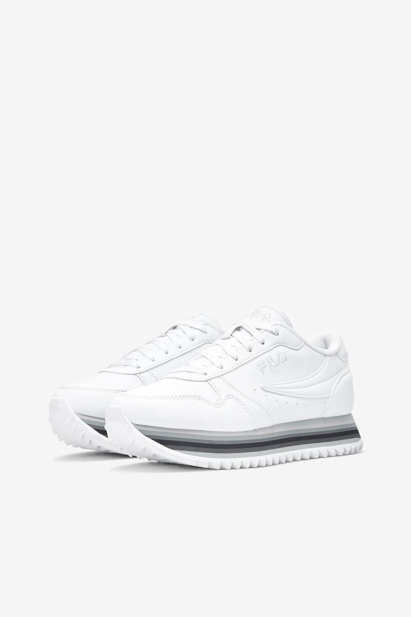 Fila Fila Orbit Stripe White / Silver | Q5MIUUxAInh