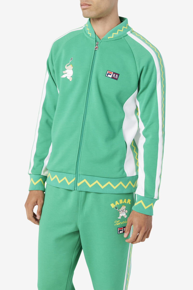 Fila Fila X Rb Babar Iggy Jacket Deep Mint / White | R5M9fTPl8rI