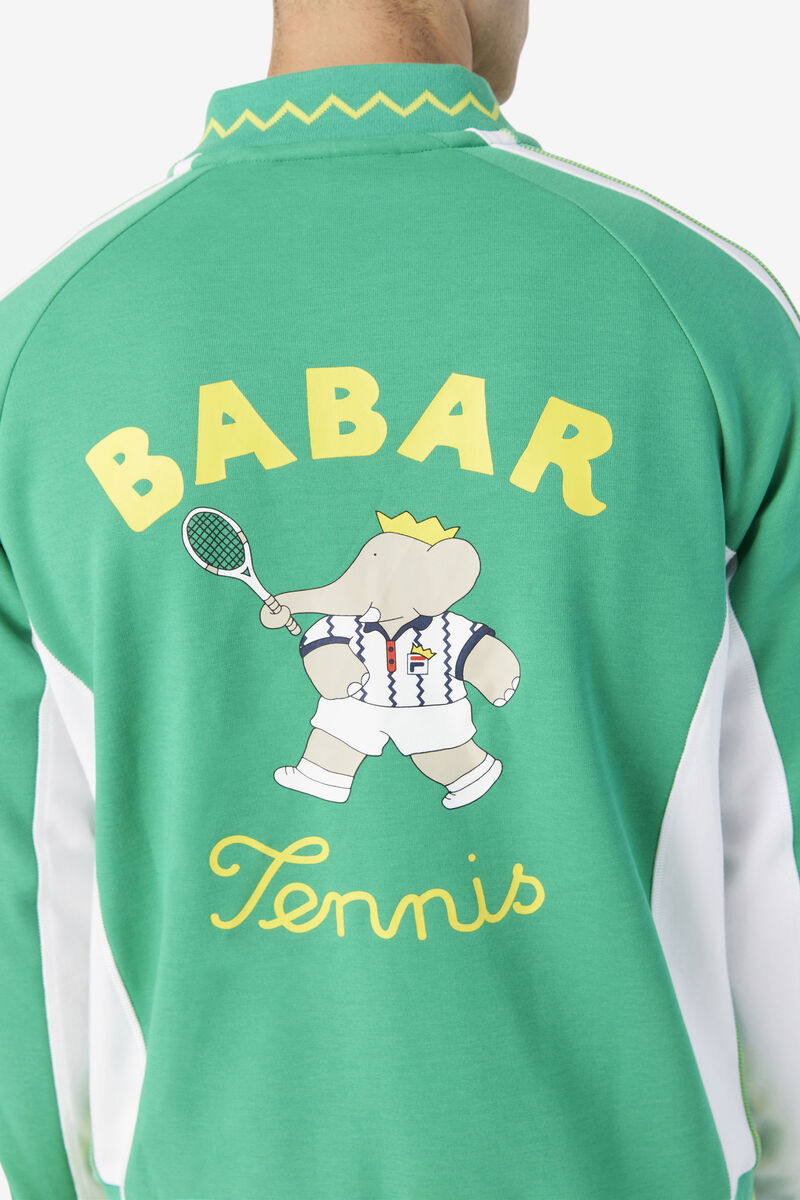 Fila Fila X Rb Babar Iggy Jacket Deep Mint / White | R5M9fTPl8rI