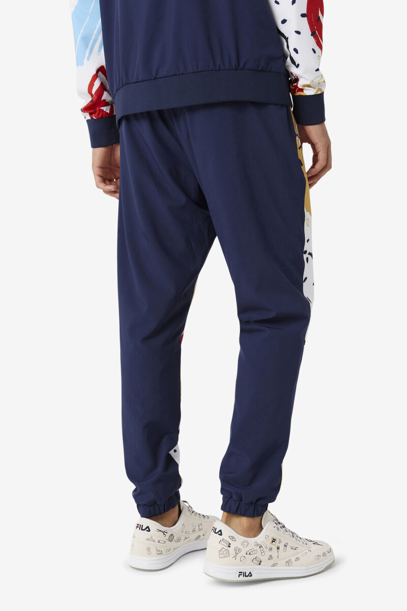 Fila Fila X The Museum Printed Track Pant Navy / White / Red | BGf7pirgVZm