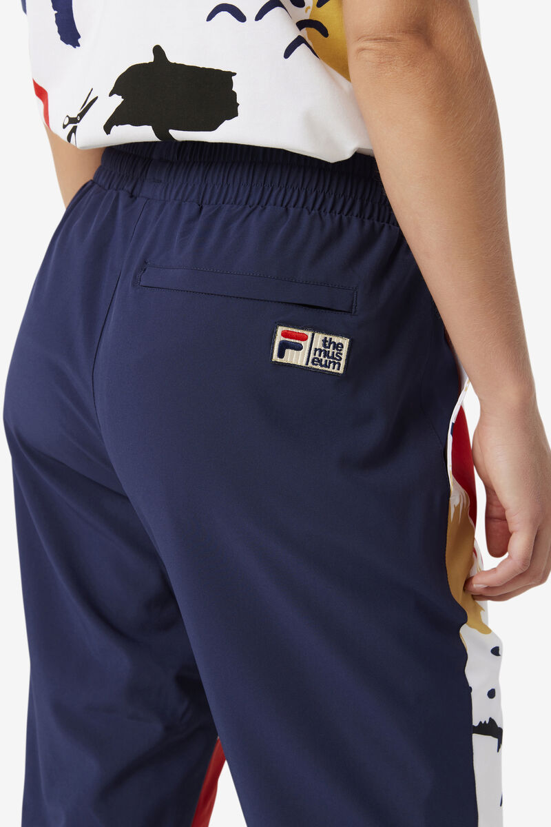 Fila Fila X The Museum Printed Track Pant Navy / White / Red | BGf7pirgVZm