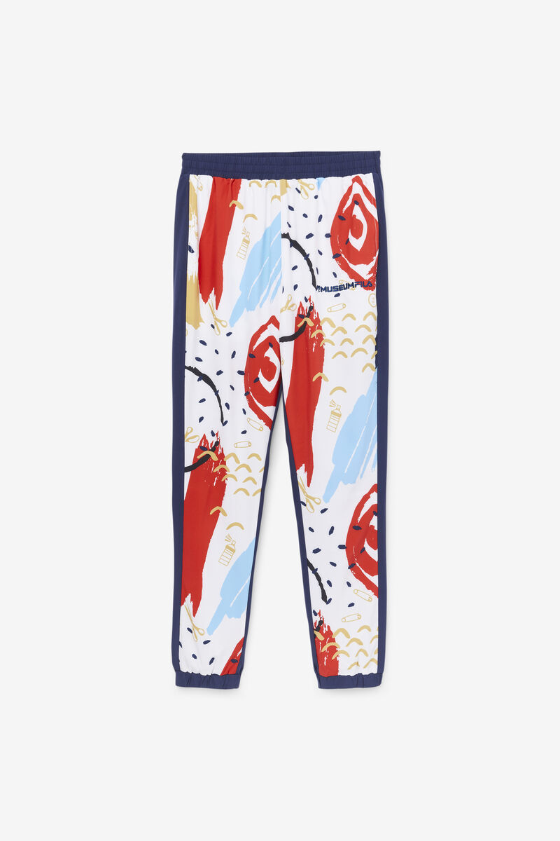 Fila Fila X The Museum Printed Track Pant Navy / White / Red | BGf7pirgVZm