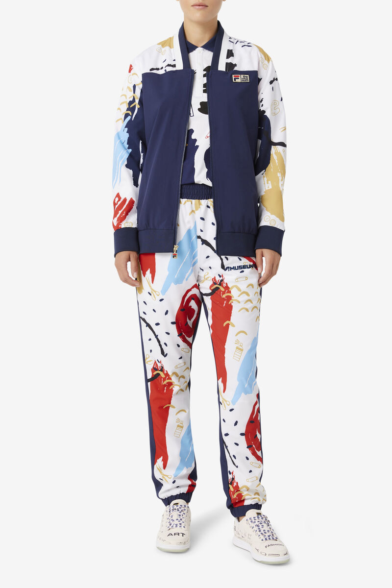 Fila Fila X The Museum Printed Track Pant Navy / White / Red | VKazoylcbBi