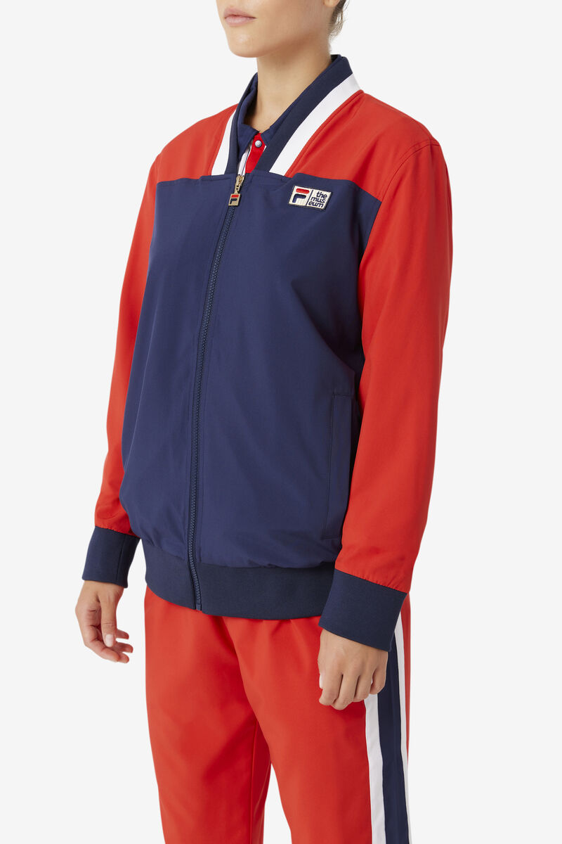 Fila Fila X The Museum Track Jacket Navy / Red / White | 53HCNS6Payv